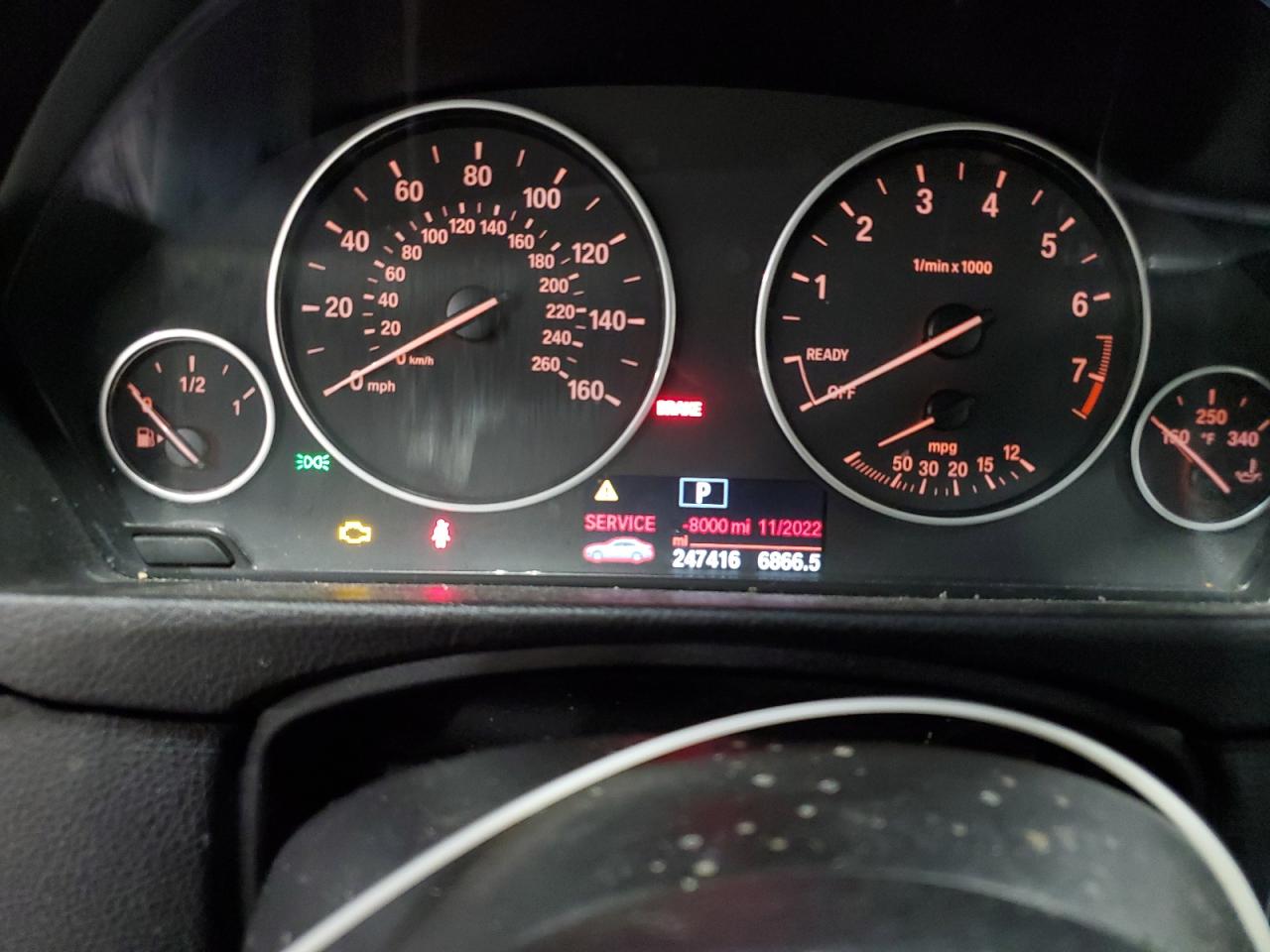 2015 BMW 3er VIN WBA3C3C59FK201080 Copart auction photo, mechanical damage thumbnail 9