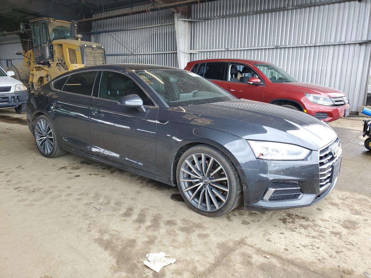 2018 Audi A5 VIN WAUBNCF55JA096103 Copart auction photo, side / minor dent/scratches damage thumbnail 4