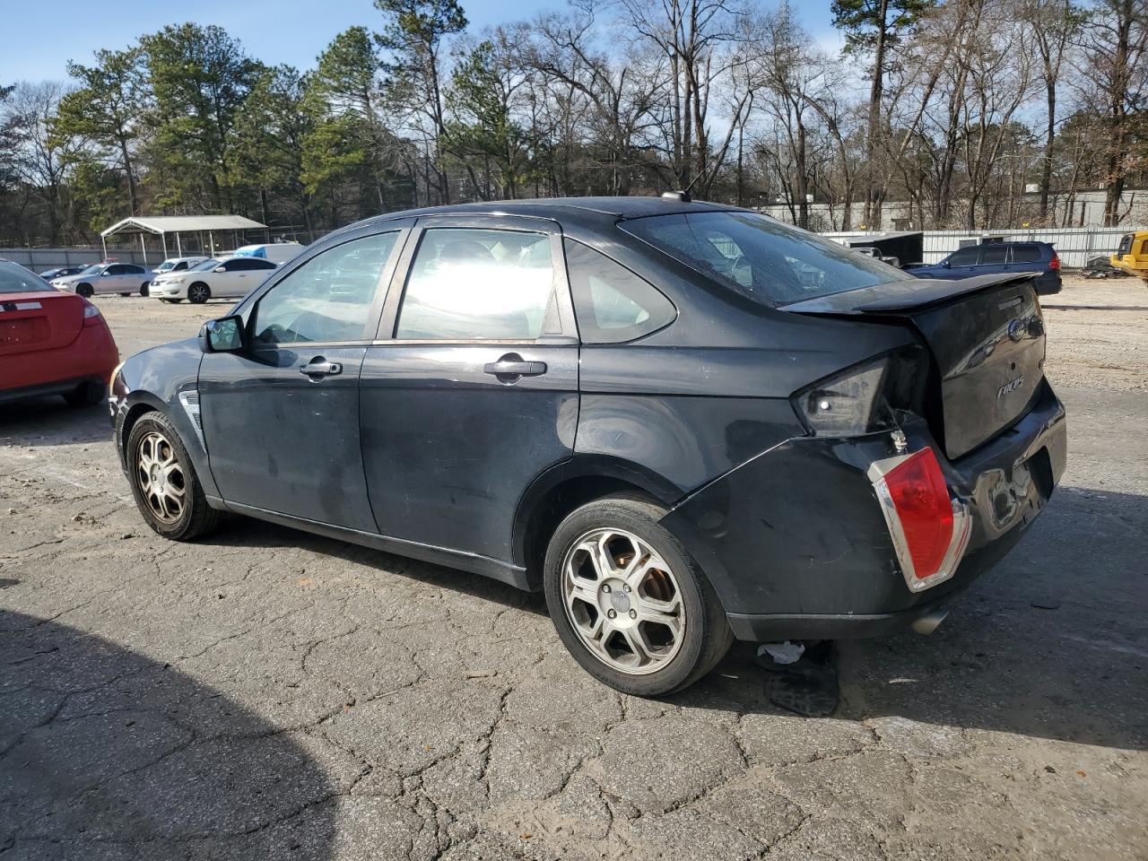2008 Ford Focus VIN 1FAHP35NX8W104403 Copart auction photo, rear end damage thumbnail 2