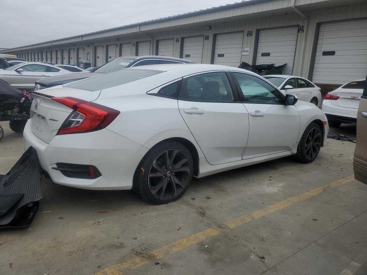 2020 Honda Civic VIN 2HGFC2F8XLH589148 Copart auction photo, front end / side damage thumbnail 3
