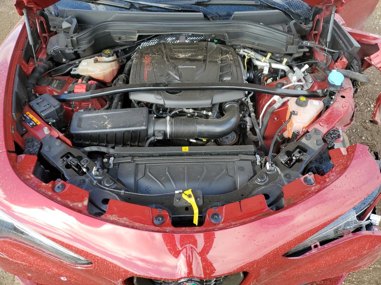 2018 Alfa Romeo Stelvio VIN ZASFAKNN9J7B86127 Copart auction photo, front end / side damage thumbnail 13