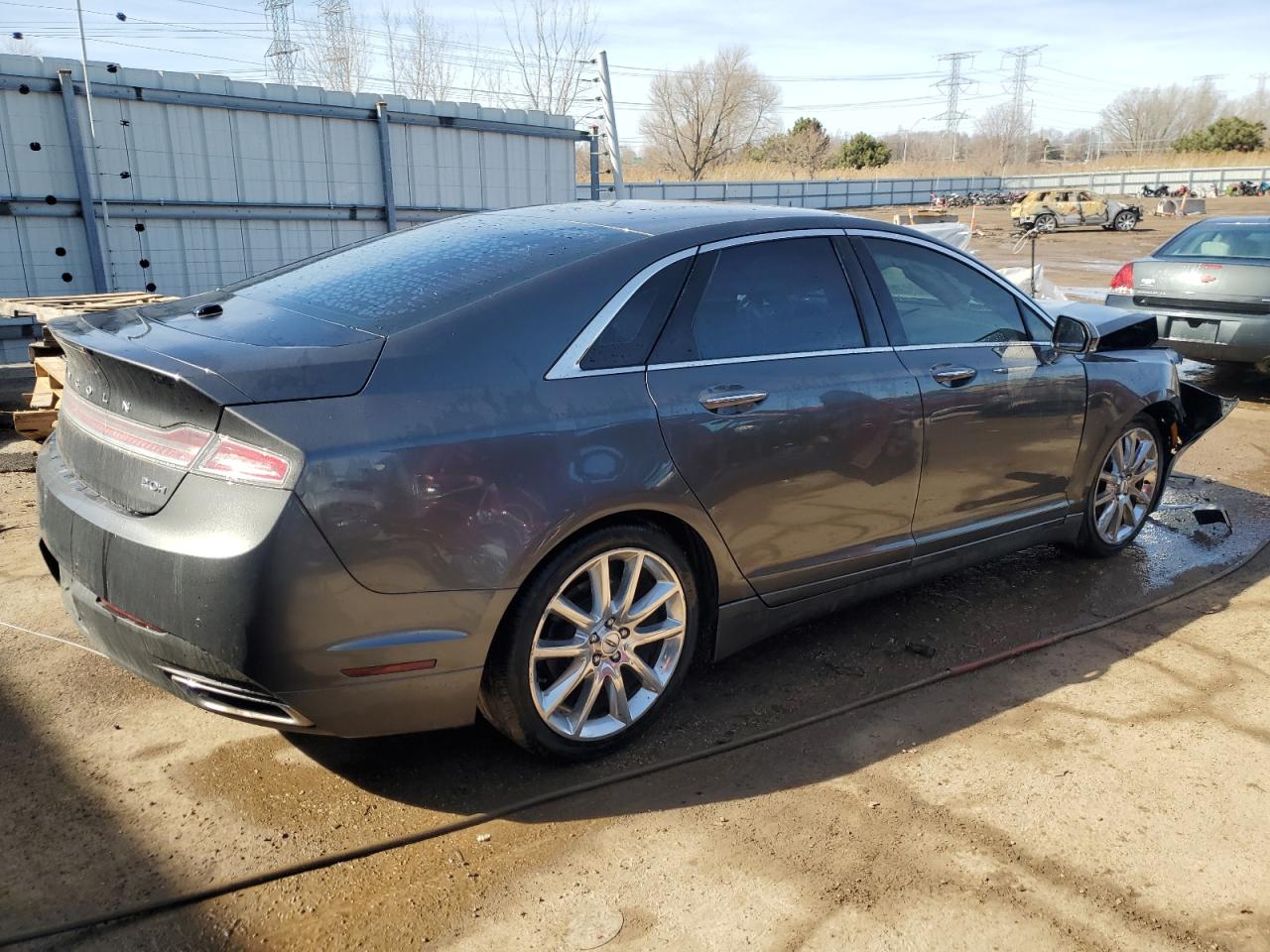 2016 Lincoln MKZ VIN 3LN6L2LU5GR622661 Copart auction photo, front end / side damage thumbnail 3