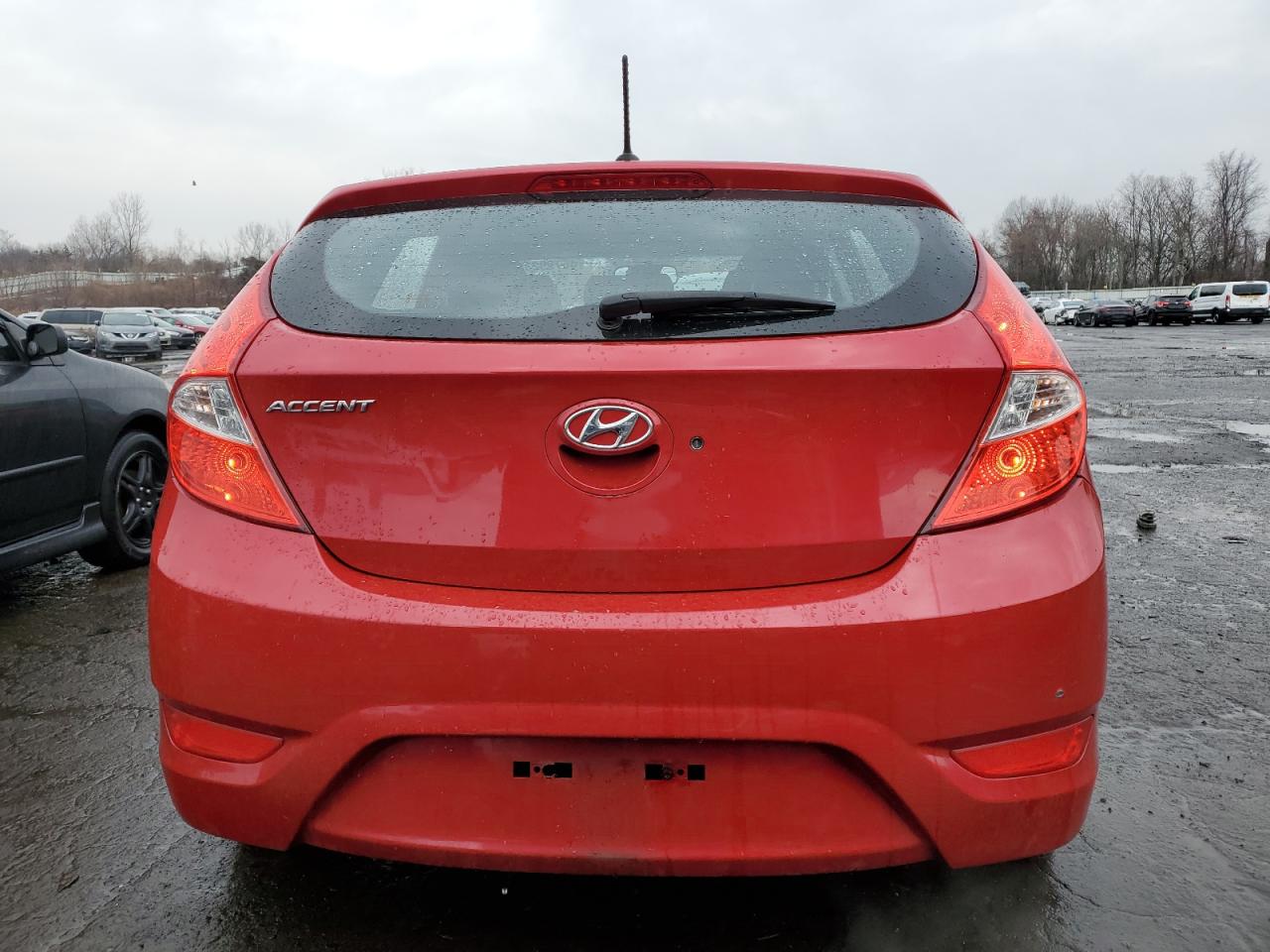 2013 Hyundai Accent VIN KMHCT5AEXDU105425 Copart auction photo, side damage thumbnail 6