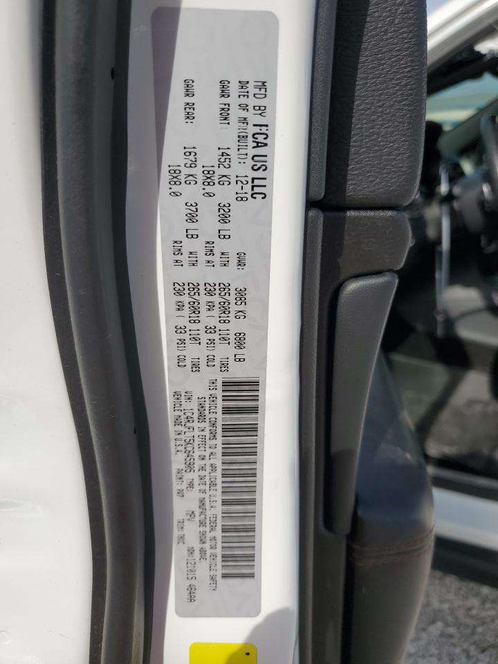 2019 Jeep Grand Cherokee VIN 1C4RJFLT5KC645905 Copart auction photo, front end damage thumbnail 15