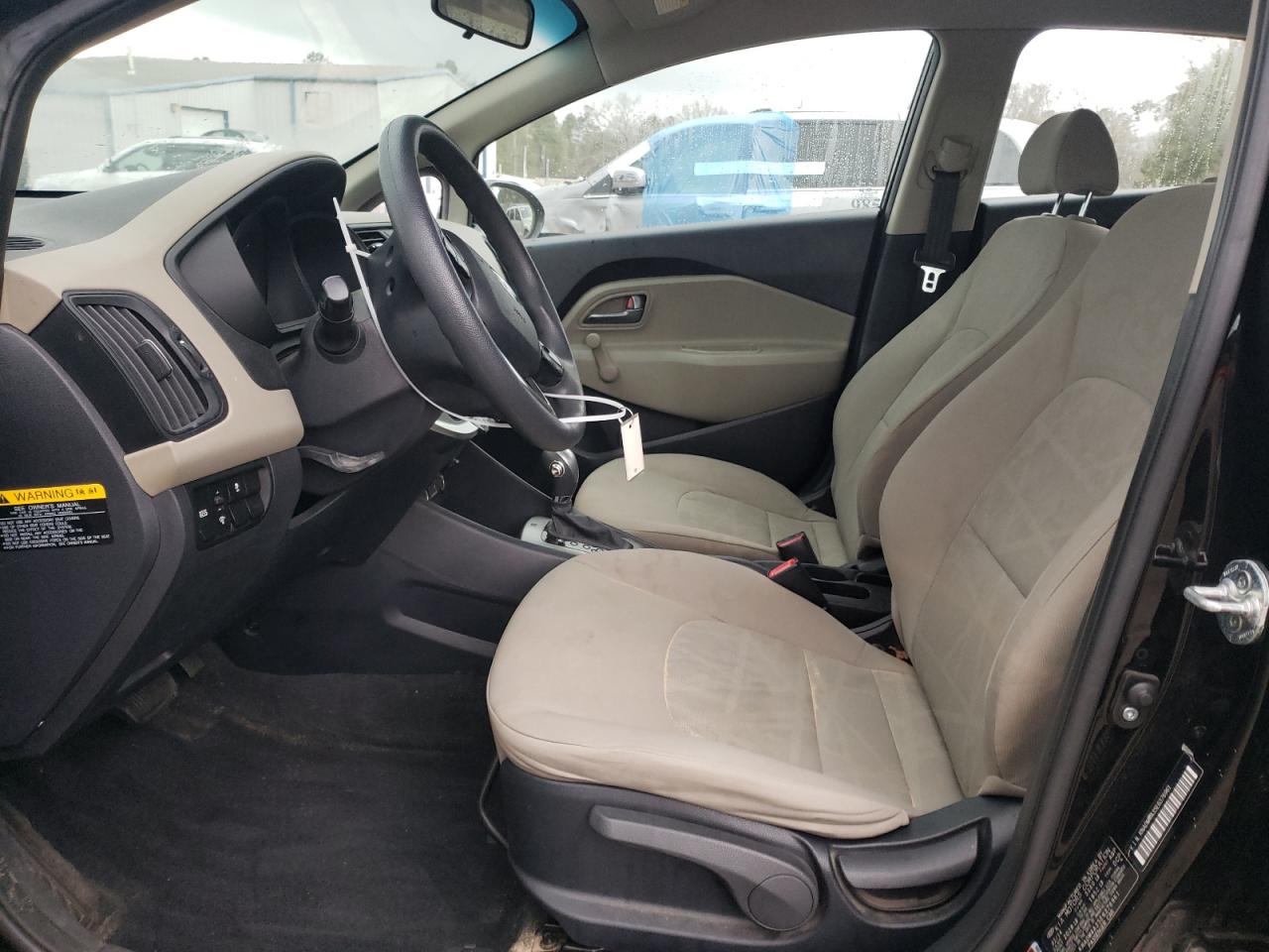 2014 KIA Rio VIN KNADM4A35E6376961 Copart auction photo, rear end damage thumbnail 7