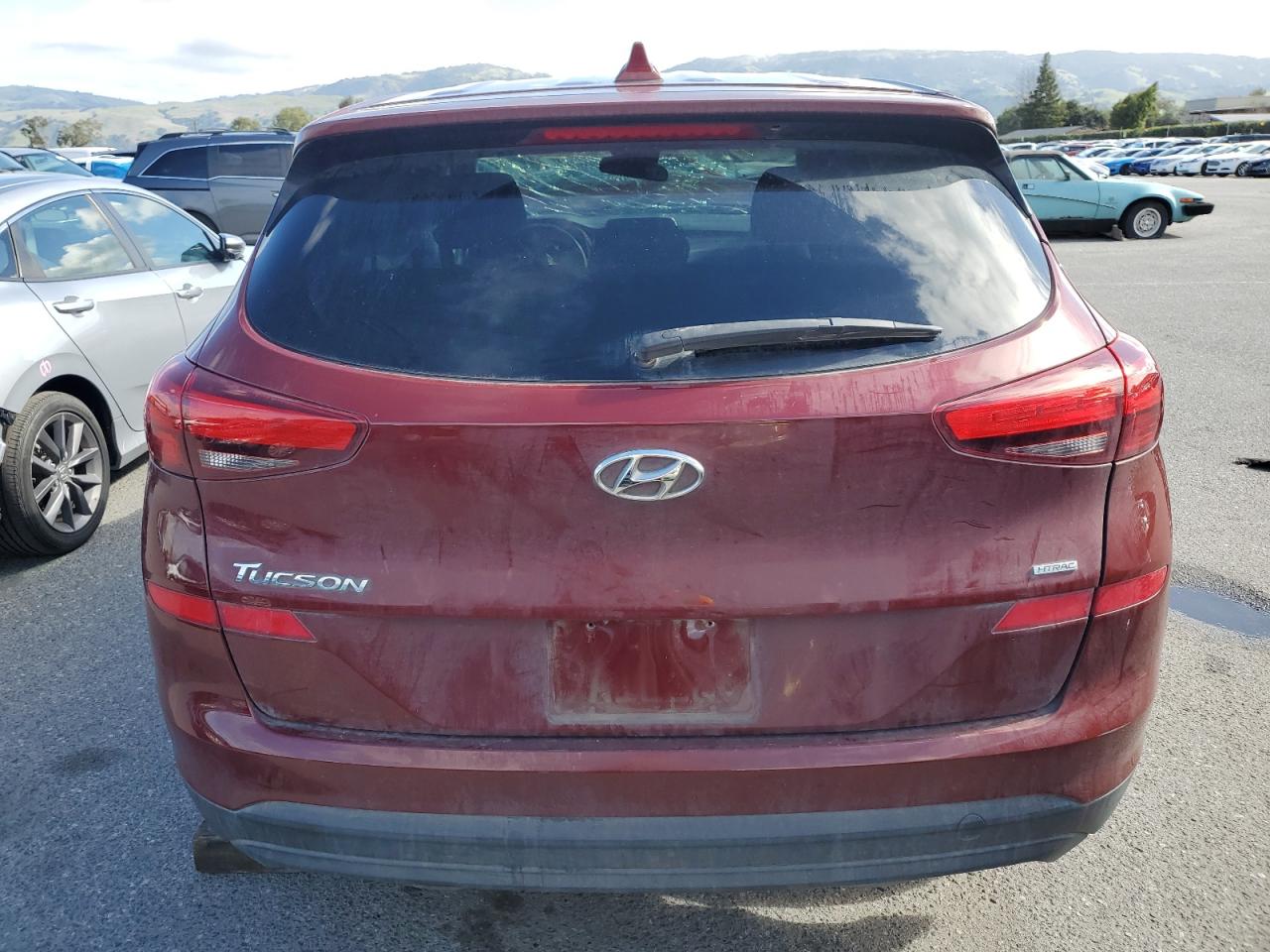 2020 Hyundai Tucson VIN KM8J2CA42LU088592 Copart auction photo, front end / rear end damage thumbnail 6