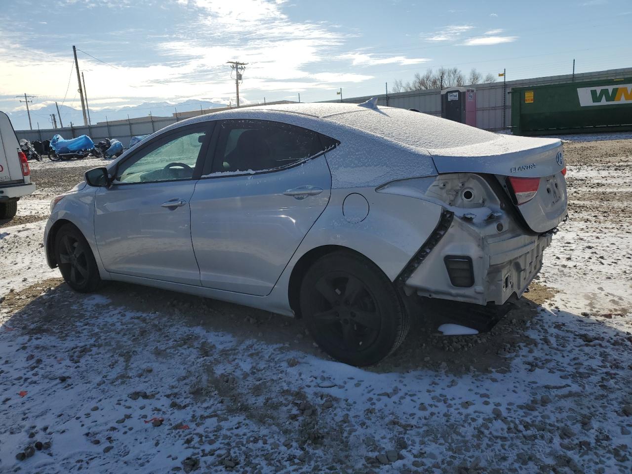 2013 Hyundai Elantra VIN 5NPDH4AE7DH336118 Copart auction photo, rear end damage thumbnail 2