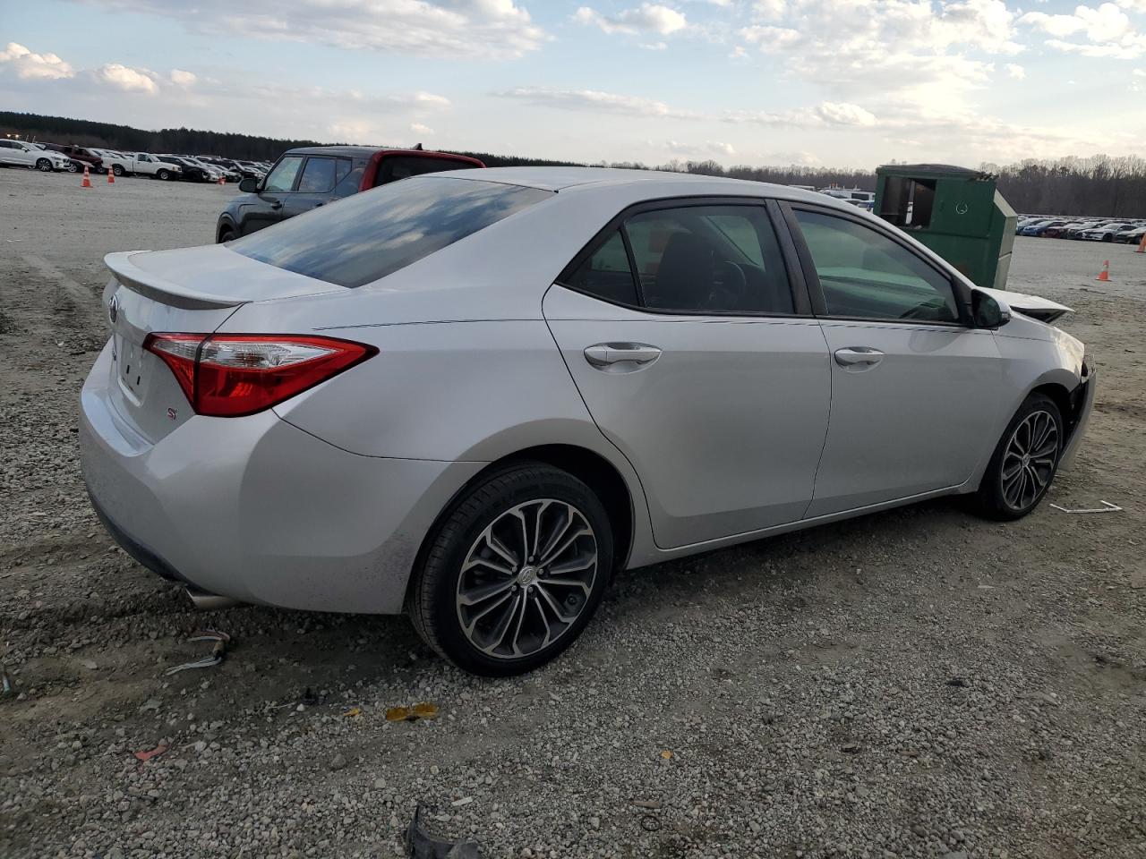 2015 Toyota Corolla VIN 2T1BURHE2FC256415 Copart auction photo, front end damage thumbnail 3