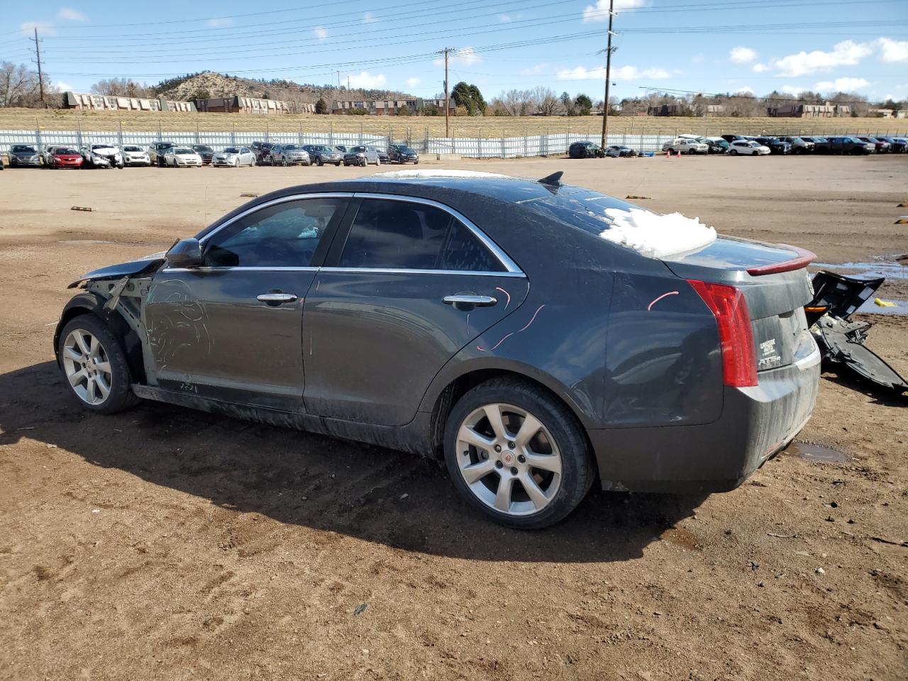 2014 Cadillac ATS VIN 1G6AG5RX4E0109116 Copart auction photo, front end / side damage thumbnail 2