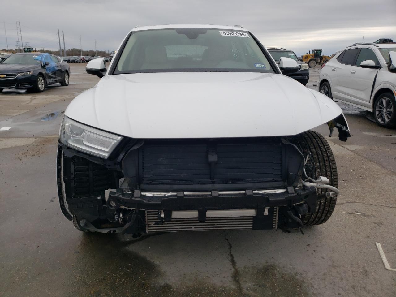 2020 Audi Q5 VIN WA1ANAFY7L2022346 Copart auction photo, front end damage thumbnail 5