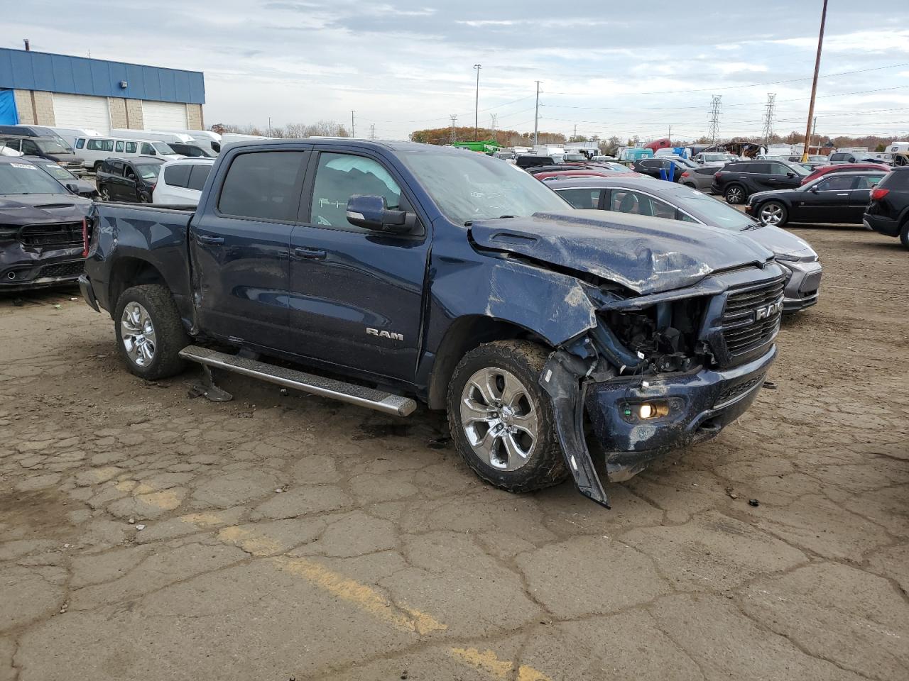 2019 RAM 1500 VIN 1C6SRFFT7KN890710 Copart auction photo, all over damage thumbnail 4