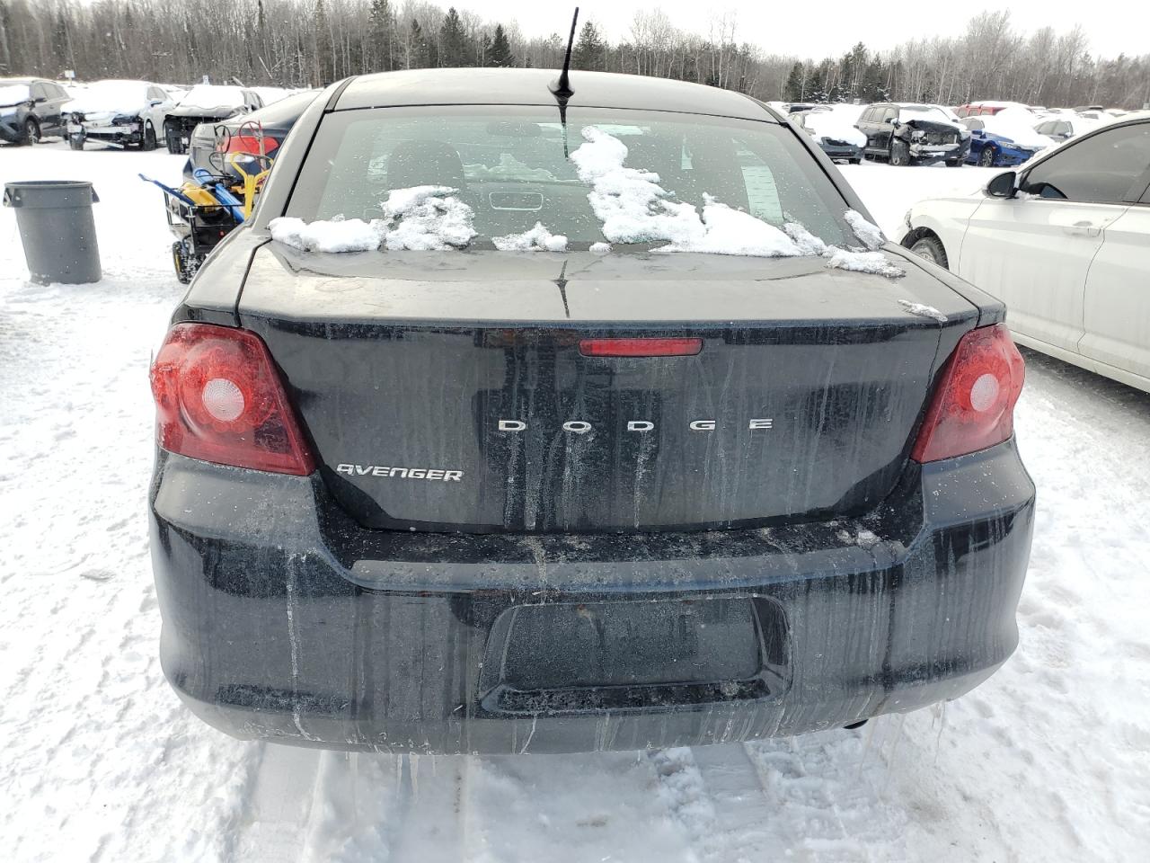 2014 Dodge Avenger VIN 1C3CDZAB9EN112574 Copart auction photo, front end / side damage thumbnail 6
