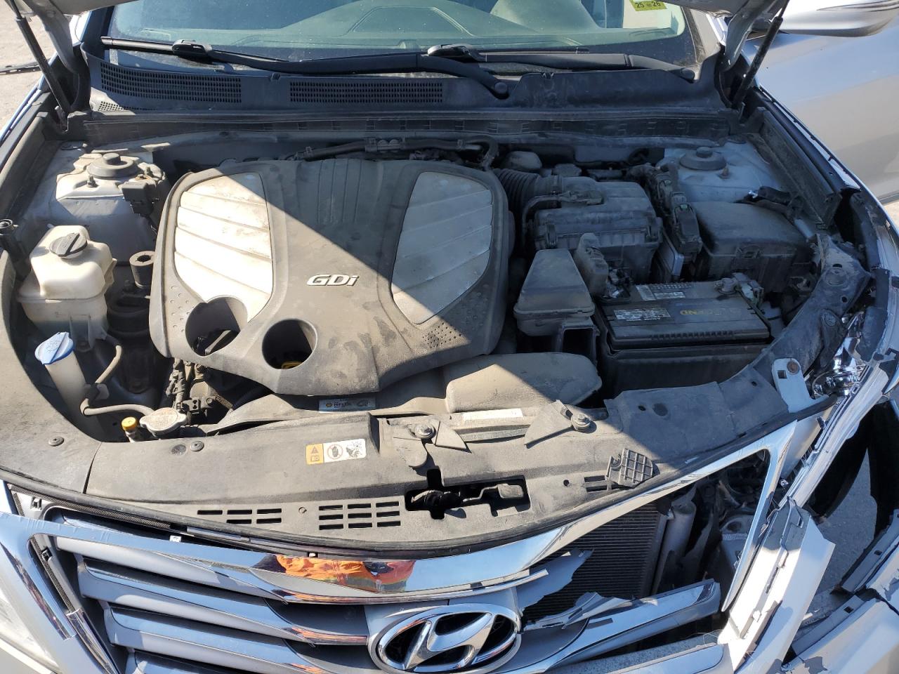 2014 Hyundai Azera VIN KMHFG4JG9EA340818 Copart auction photo, front end damage thumbnail 11