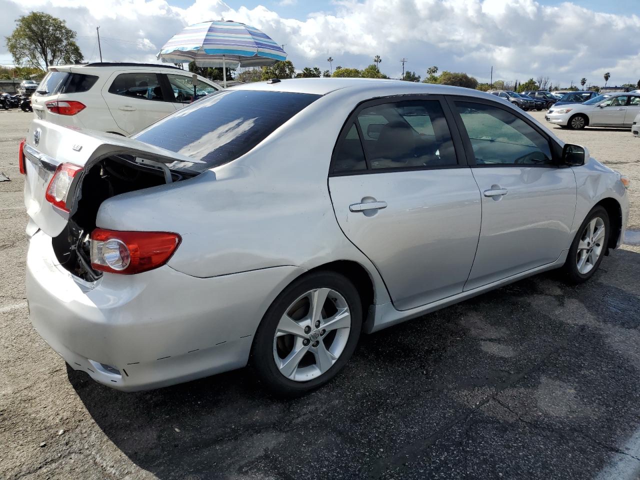 2012 Toyota Corolla VIN 2T1BU4EE6CC770772 Copart auction photo, rear end / minor dent/scratches damage thumbnail 3