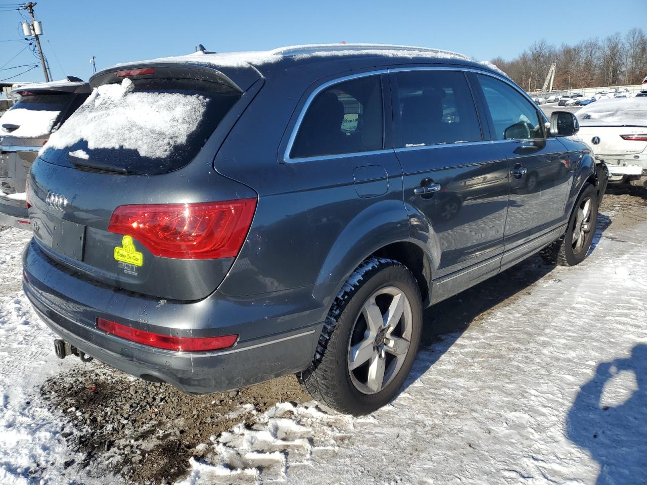 2014 Audi Q7 VIN WA1LGAFE9ED004513 Copart auction photo, front end damage thumbnail 3