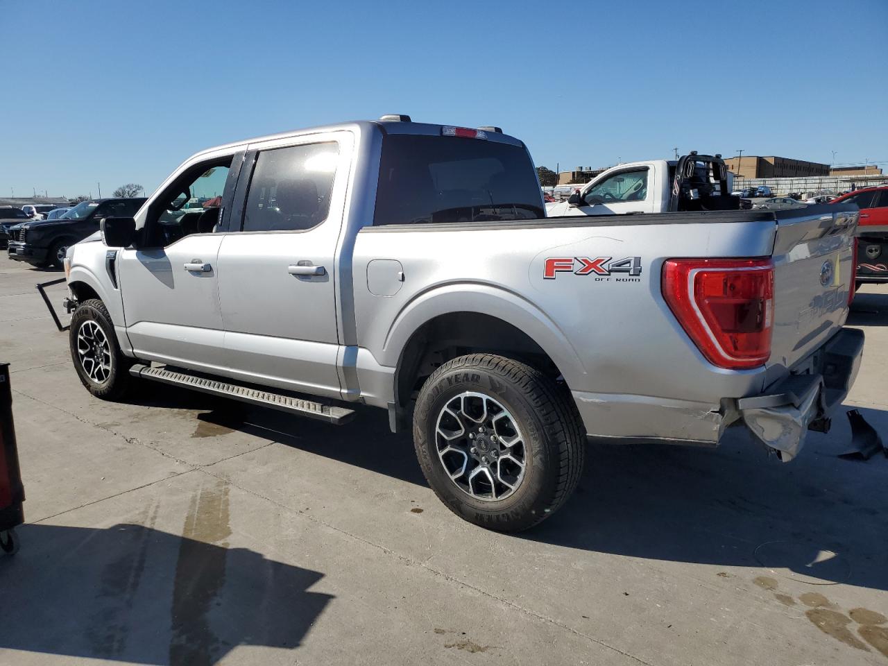 2021 Ford F-150 VIN 1FTEW1EP3MFA89761 Copart auction photo, front end / rear end damage thumbnail 2