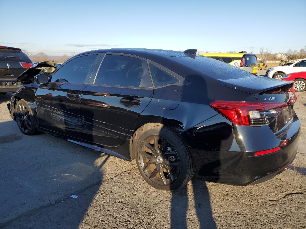 2023 Honda Civic VIN 2HGFE2F5XPH569732 Copart auction photo, front end / side damage thumbnail 2