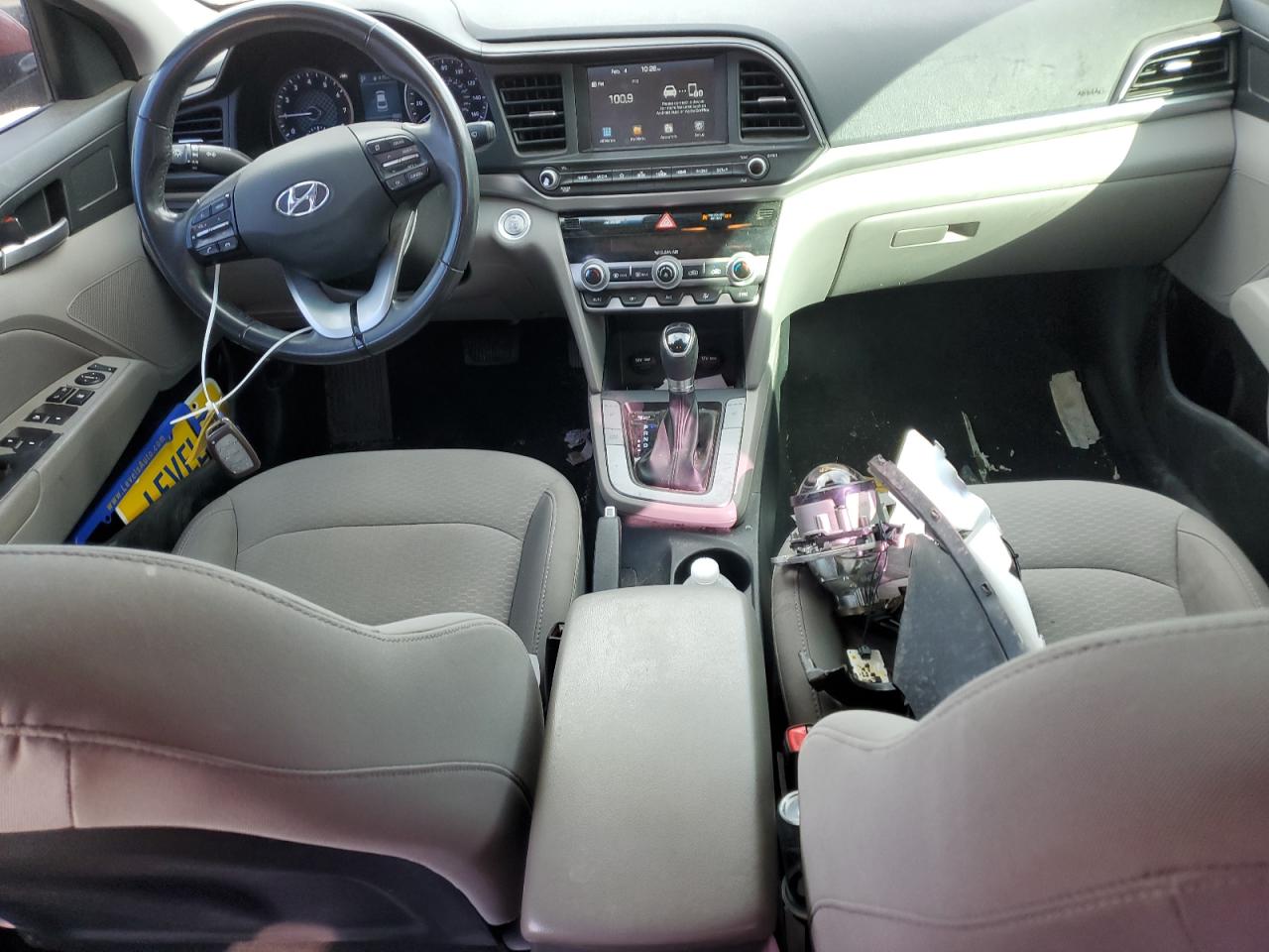 2019 Hyundai Elantra VIN 5NPD84LF0KH406660 Copart auction photo, front end / frame damage damage thumbnail 8