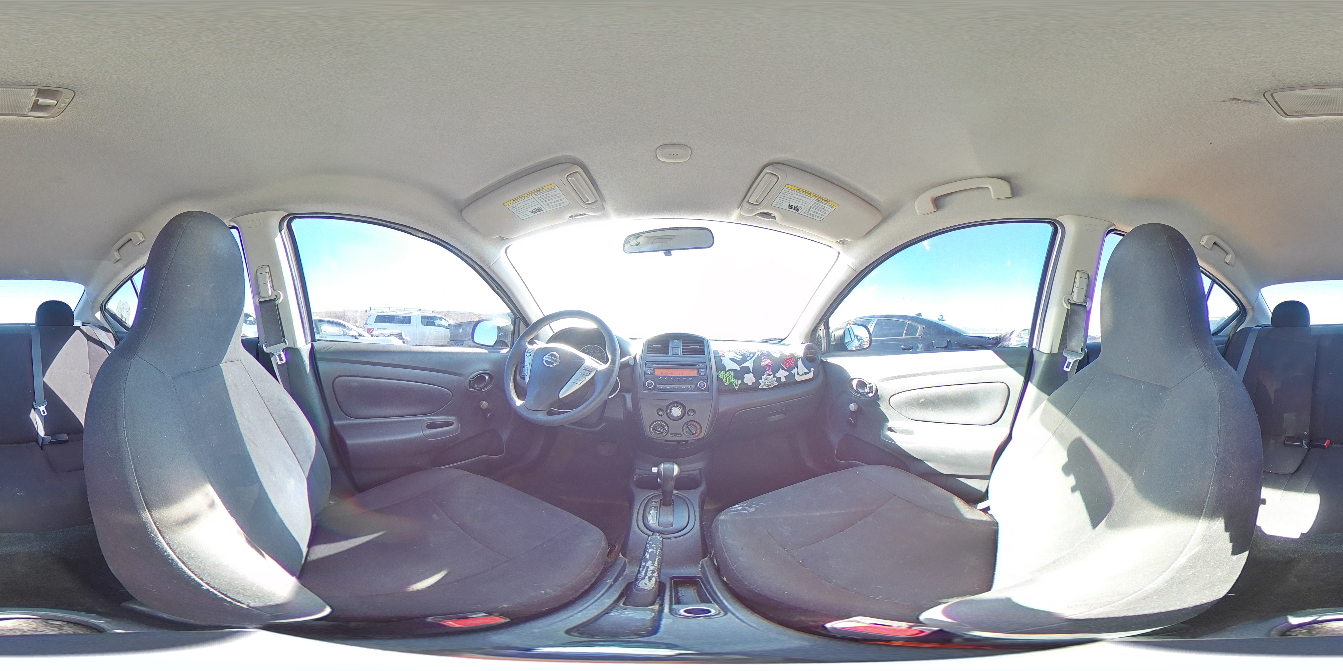 2015 Nissan Versa VIN 3N1CN7AP1FL812926 Copart auction photo, front end / rear end damage thumbnail 14