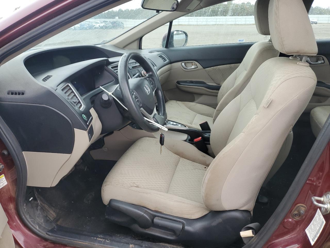 2015 Honda Civic VIN 2HGFB2F53FH522100 Copart auction photo, front end damage thumbnail 7
