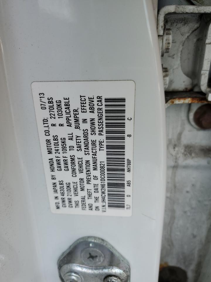 2013 Acura TSX VIN JH4CW2H61DC000821 Copart auction photo, front end damage thumbnail 12