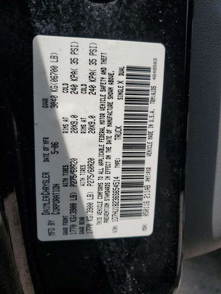 2006 Dodge RAM VIN 1D7HU18236S654514 Copart auction photo, rear end / minor dent/scratches damage thumbnail 14