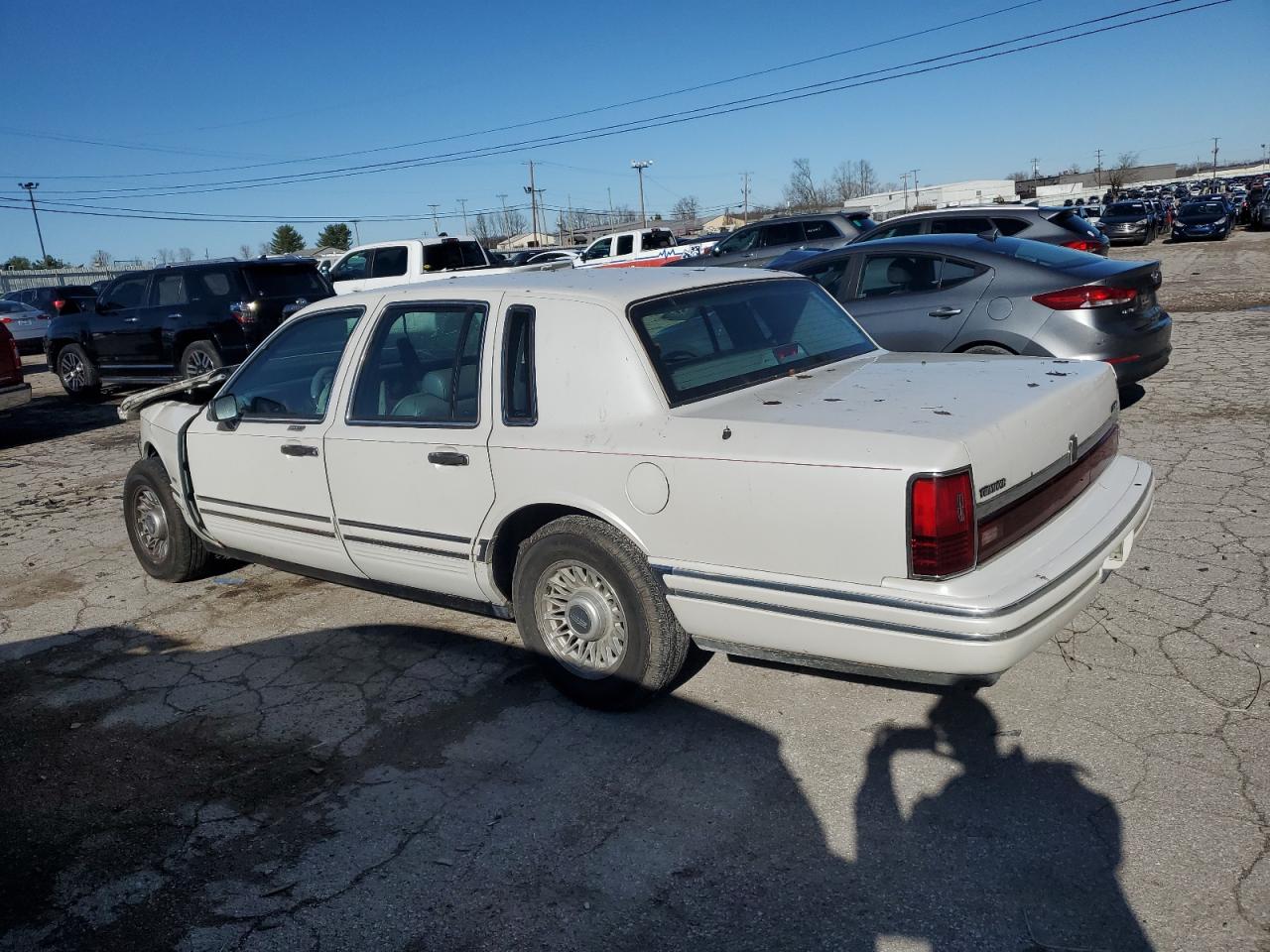 1994 Lincoln Town Car VIN 1LNLM83W1RY763140 Copart auction photo, all over damage thumbnail 2