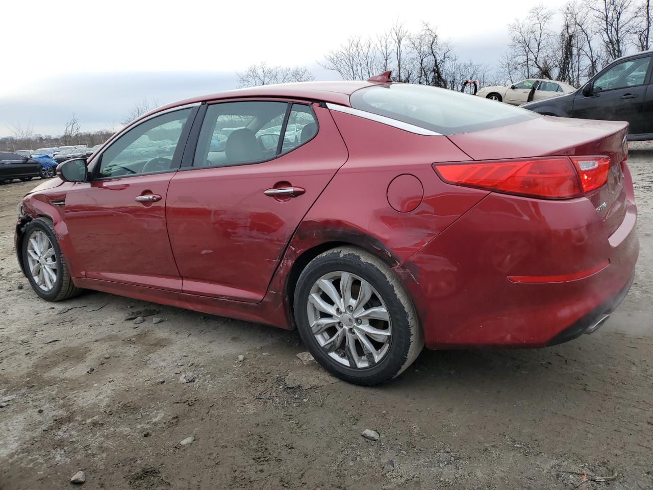 2015 KIA Optima VIN 5XXGN4A72FG407828 Copart auction photo, all over damage thumbnail 2
