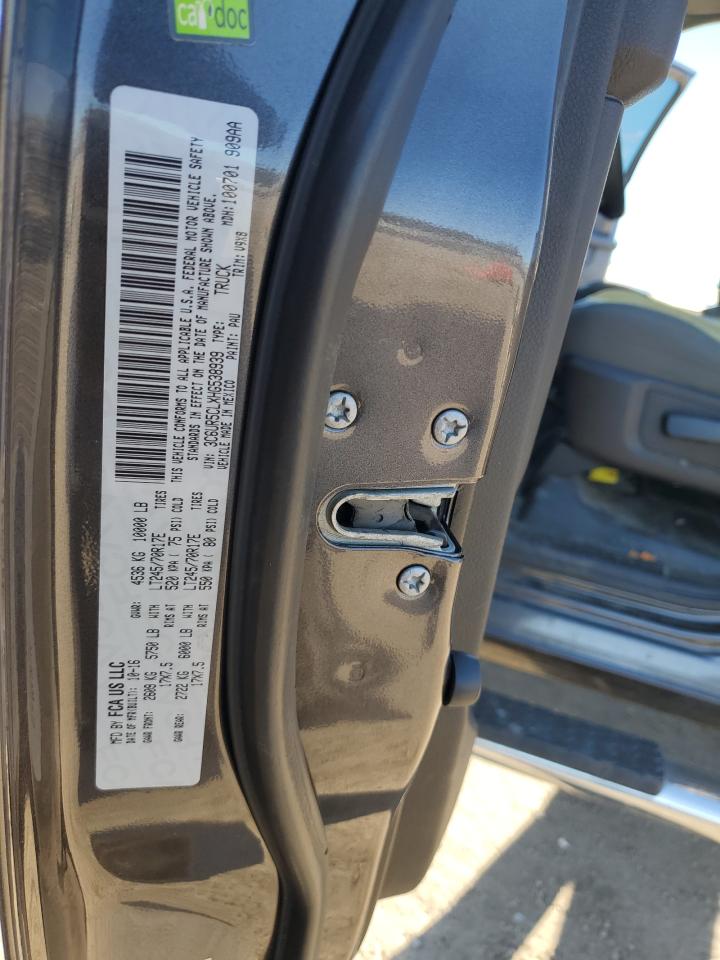 2017 RAM 2500 VIN 3C6UR5CLXHG538939 Copart auction photo, front end damage thumbnail 15