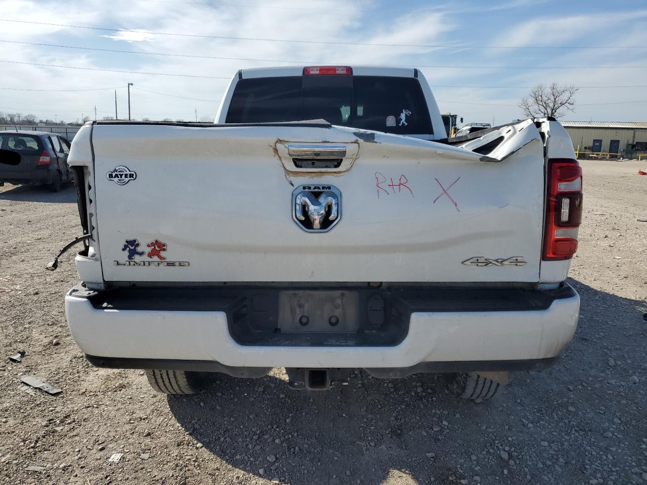 2022 RAM 2500 VIN 3C6UR5TL1NG391969 Copart auction photo, front end / rear end damage thumbnail 6