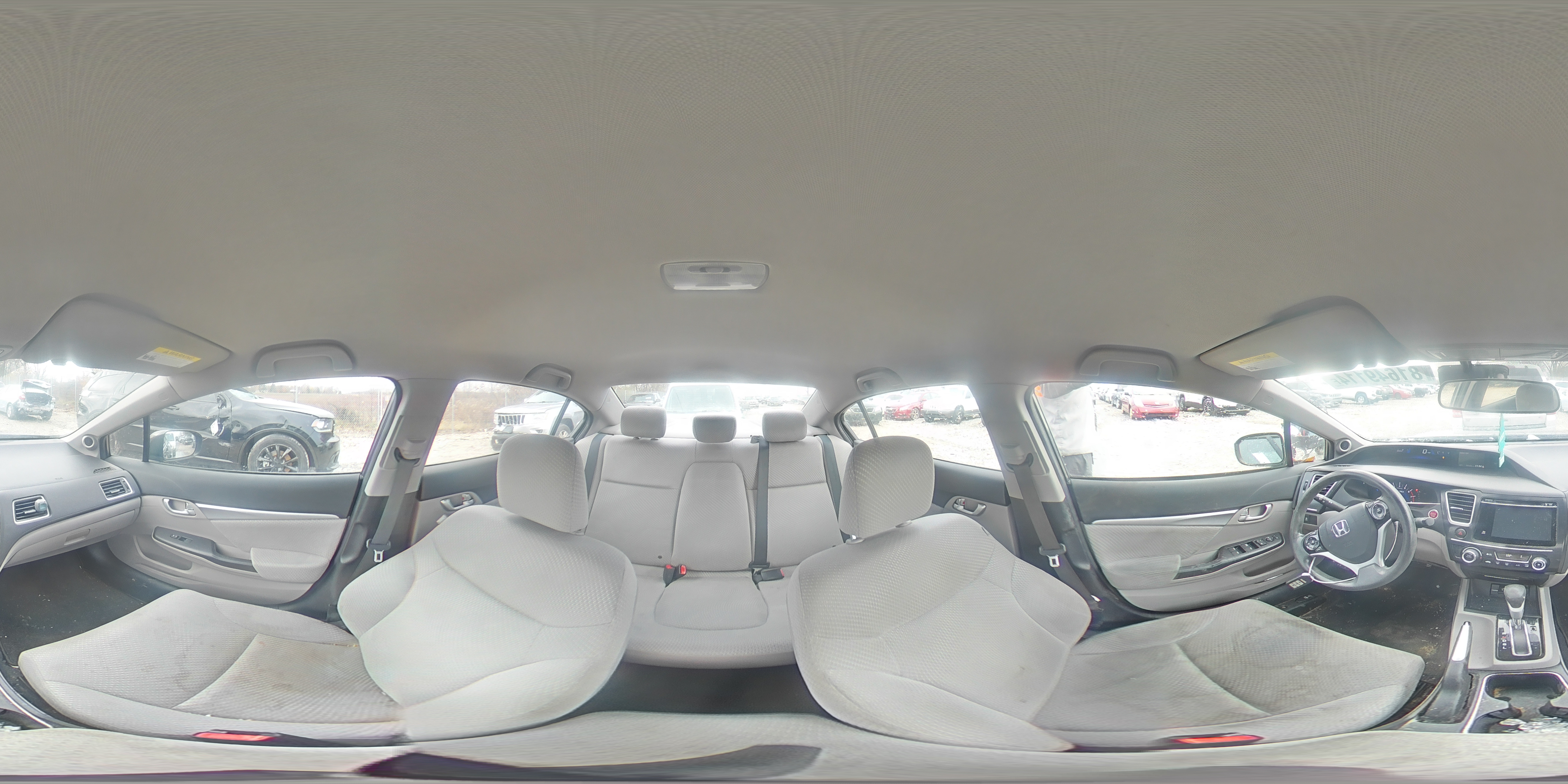 2014 Honda Civic VIN 19XFB4F24EE002059 Copart auction photo, side / front end damage thumbnail 13