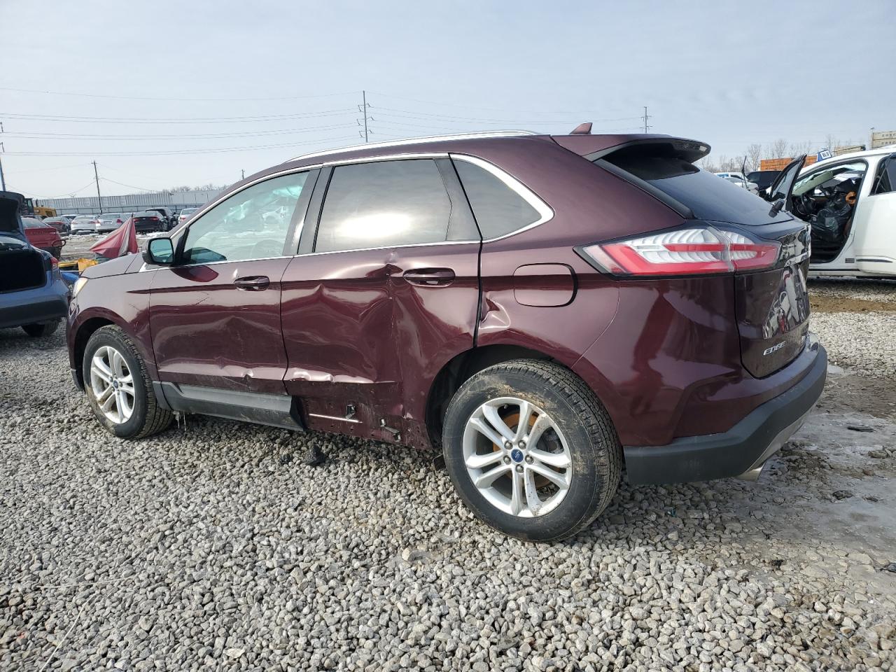 2020 Ford Edge VIN 2FMPK4J9XLBA57012 Copart auction photo, side / minor dent/scratches damage thumbnail 2
