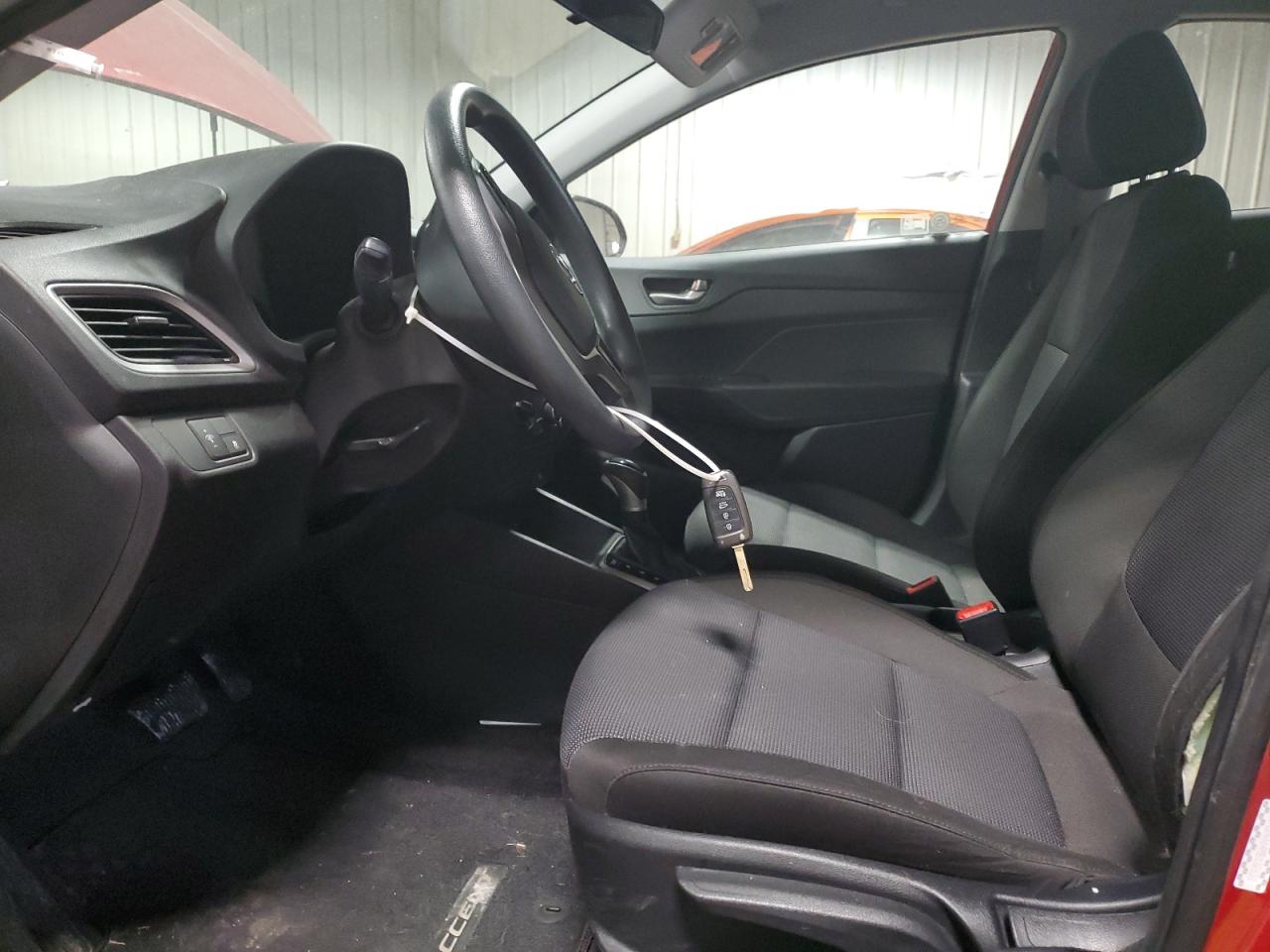 2021 Hyundai Accent VIN 3KPC24A64ME132631 Copart auction photo, front end / all over damage thumbnail 7