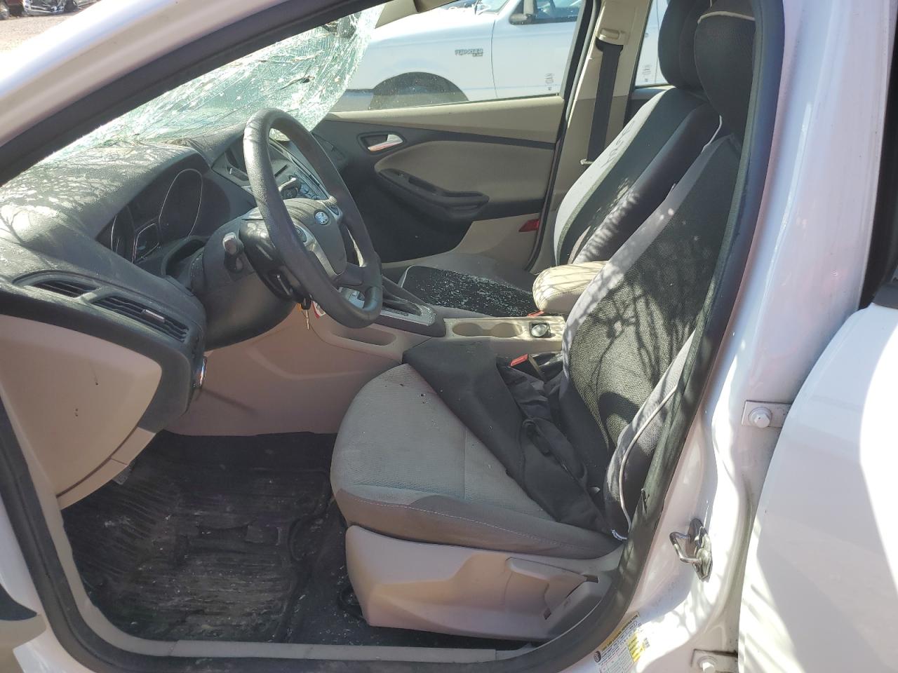 2014 Ford Focus VIN 1FADP3F22EL336591 Copart auction photo, top/roof / front end damage thumbnail 7