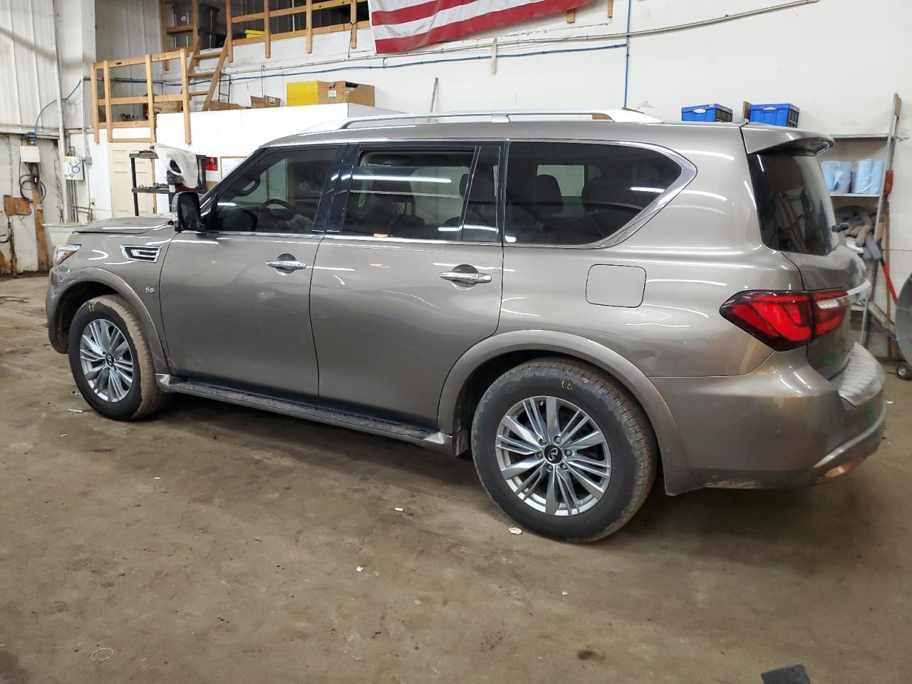 2019 Infiniti QX80 VIN JN8AZ2NE0K9227007 Copart auction photo, front end damage thumbnail 2