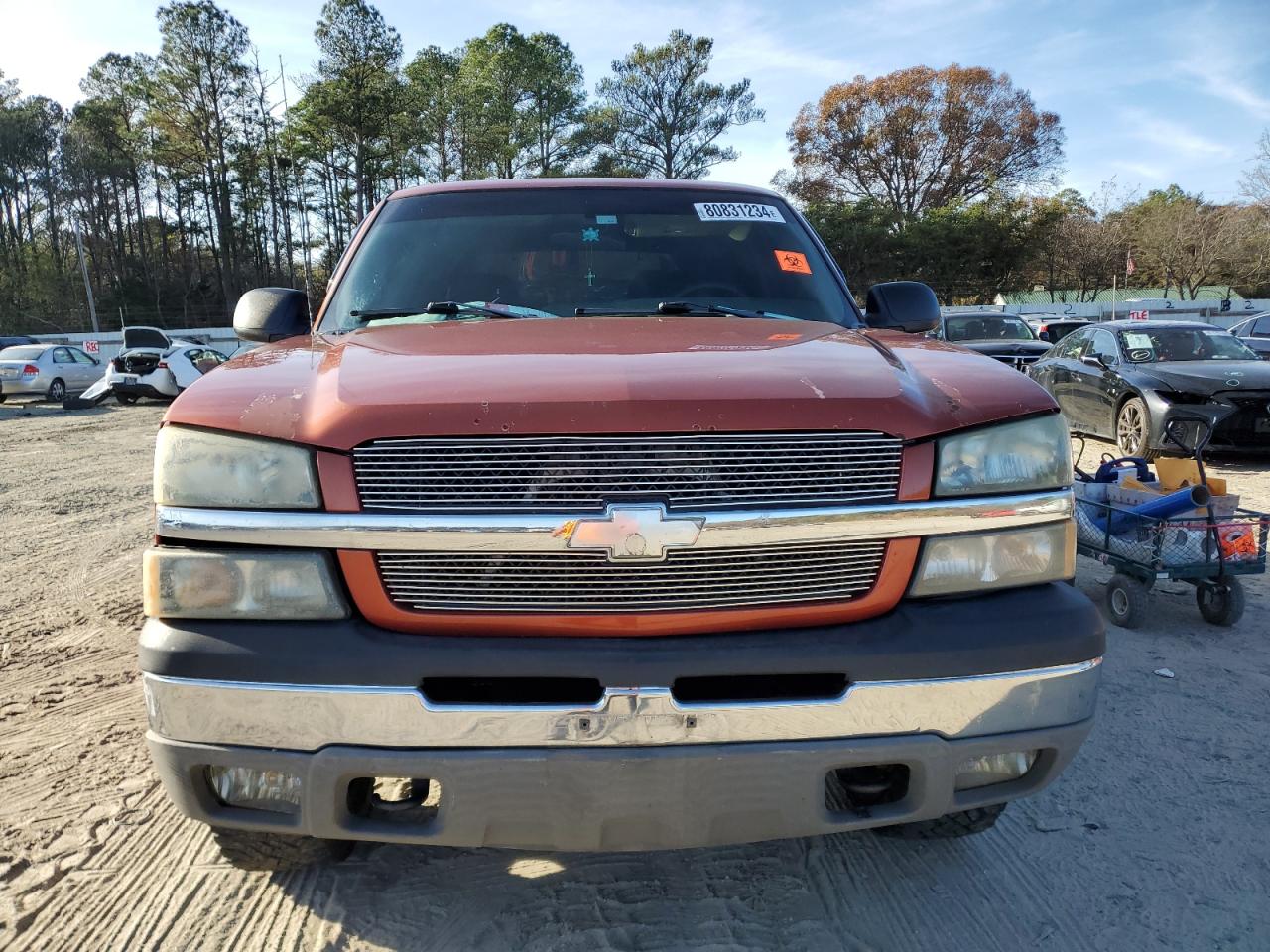 2003 Chevrolet Avalanche VIN 3GNEK13T53G282722 Copart auction photo, front end damage thumbnail 5