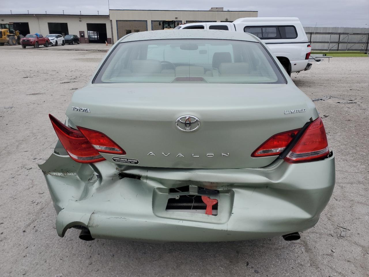 2007 Toyota Avalon VIN 4T1BK36B37U236590 Copart auction photo, rear end / front end damage thumbnail 6