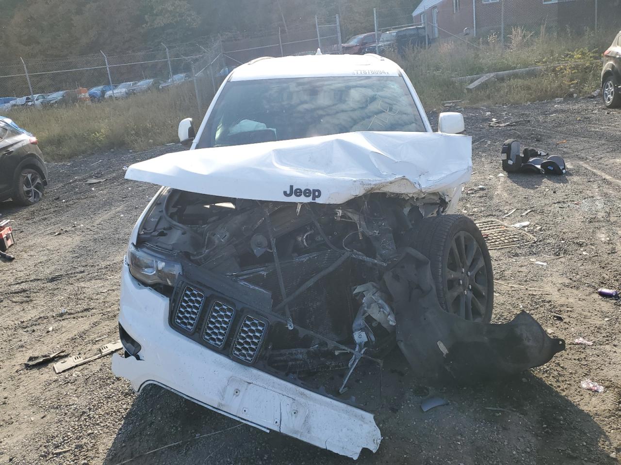 2018 Jeep Grand Cherokee VIN 1C4RJFAG5JC465988 Copart auction photo, front end damage thumbnail 5
