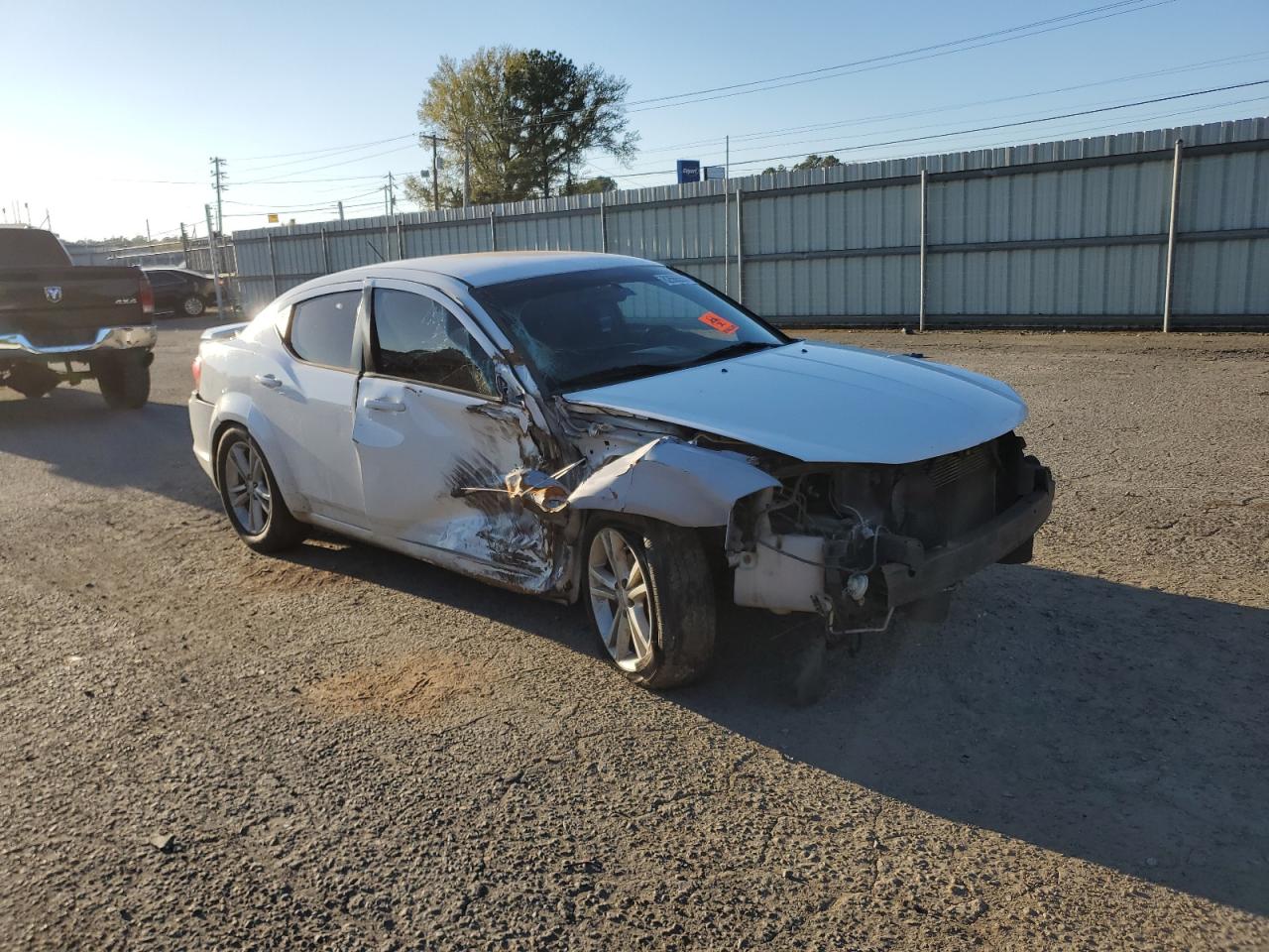 2014 Dodge Avenger VIN 1C3CDZABXEN227992 Copart auction photo, front end / minor dent/scratches damage thumbnail 4