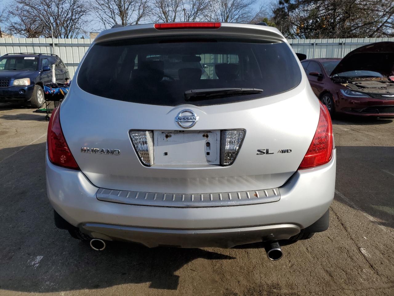 2006 Nissan Murano VIN JN8AZ08W86W537471 Copart auction photo, minor dent/scratches damage thumbnail 6