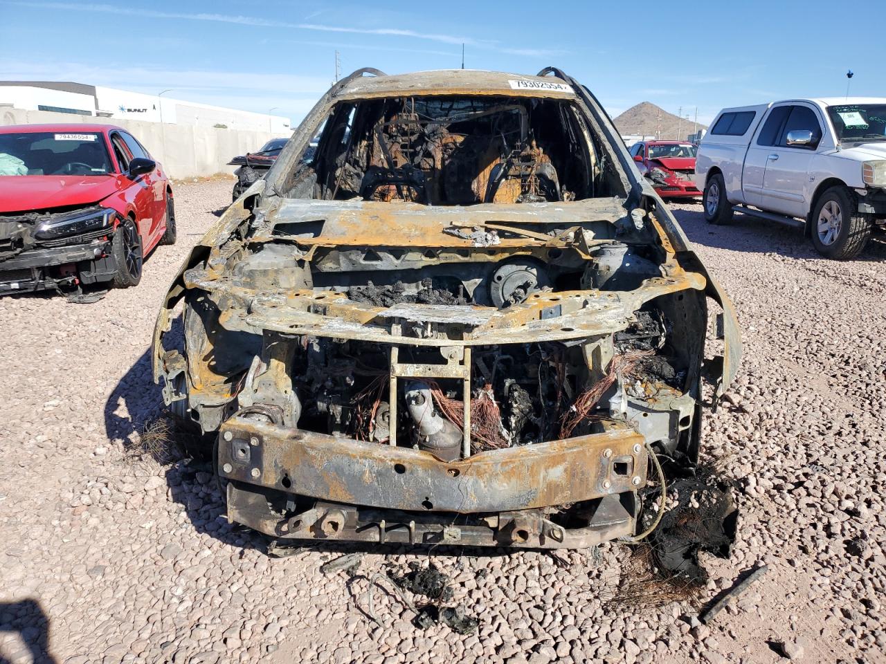 2010 Cadillac SRX VIN 3GYFNAEY3AS564133 Copart auction photo, burn damage thumbnail 5