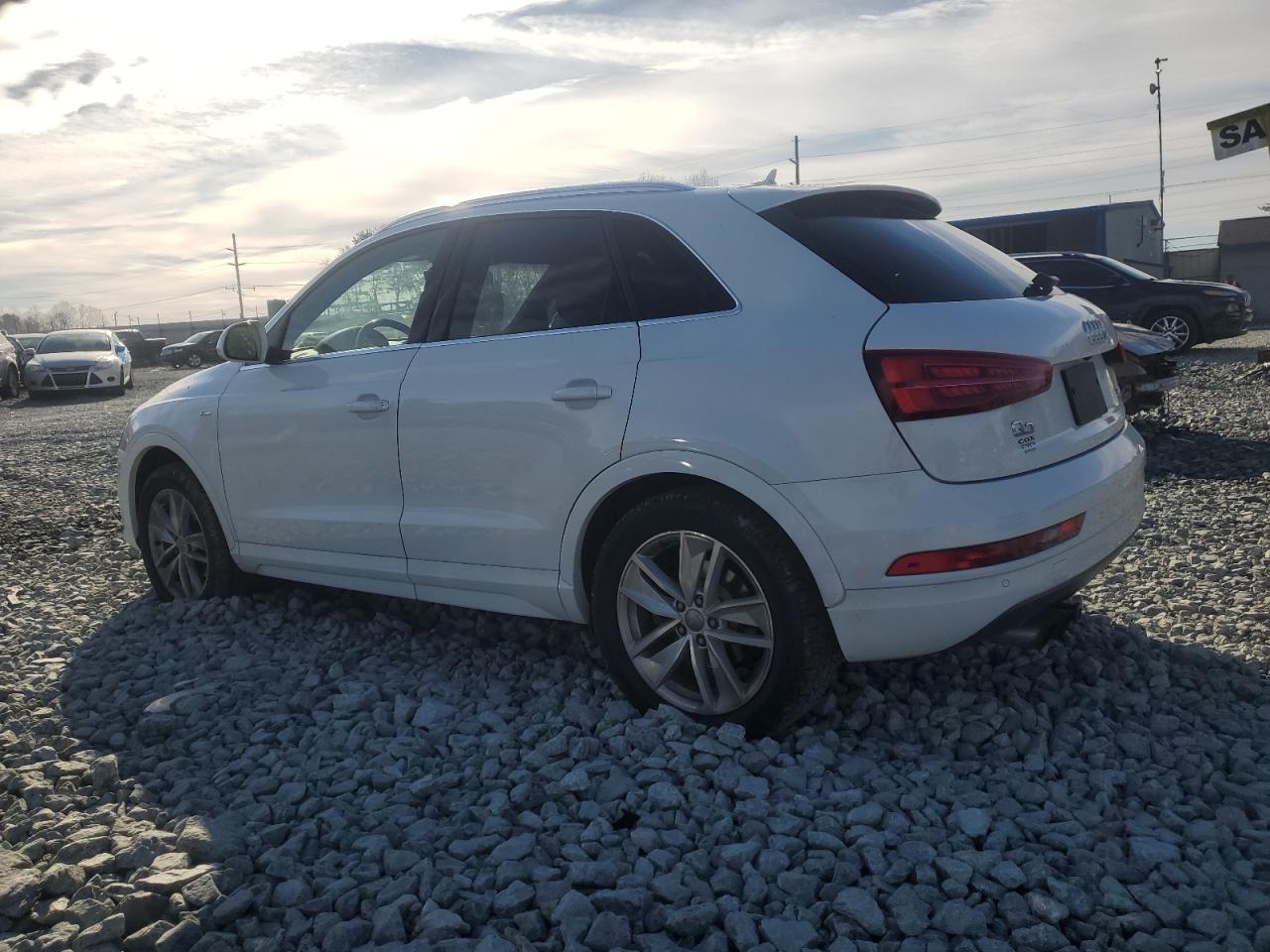 2018 Audi Q3 VIN WA1JCCFS3JR016593 Copart auction photo, front end / side damage thumbnail 2