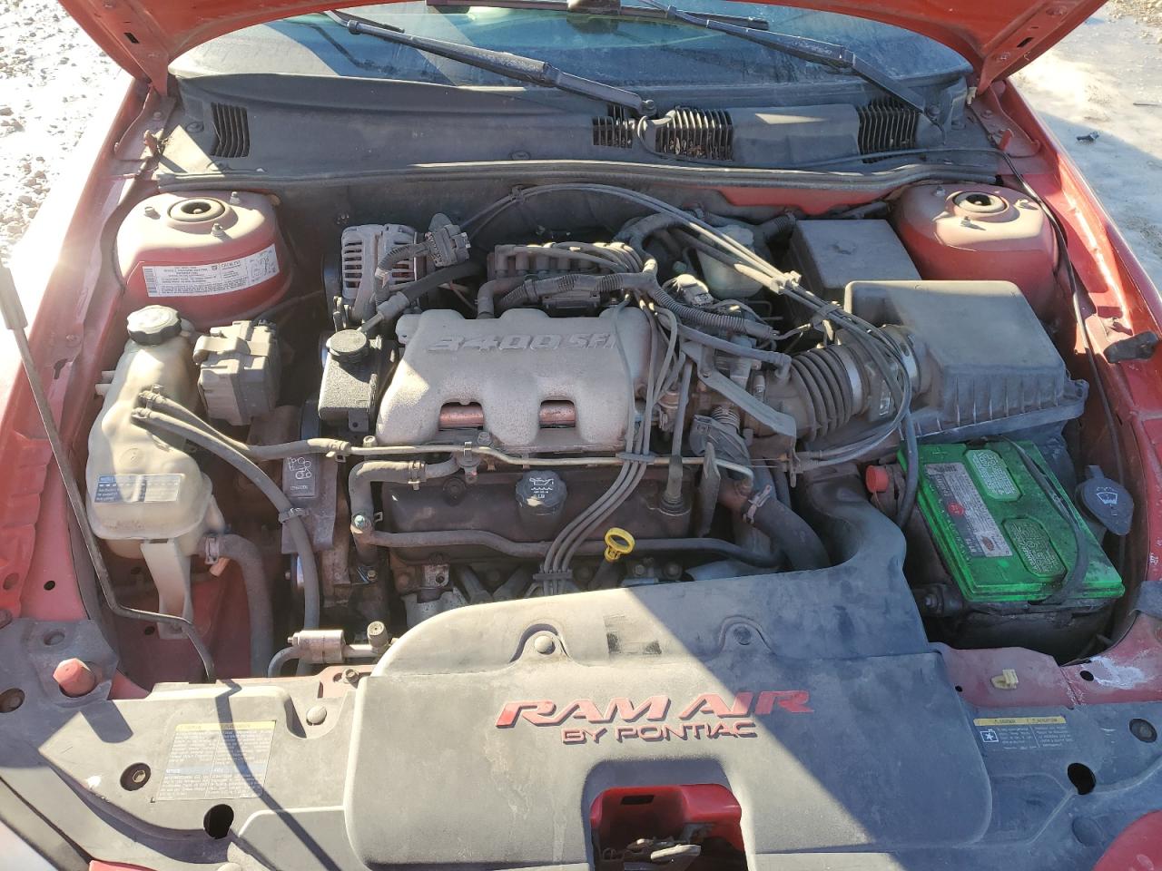 2004 Pontiac Grand AM VIN 1G2NW12E24M640880 Copart auction photo, front end / side damage thumbnail 11
