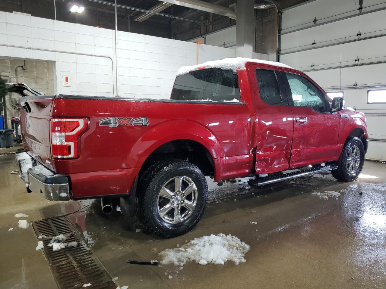 2018 Ford F-150 VIN 1FTFX1EG8JKF93078 Copart auction photo, side / rear end damage thumbnail 3