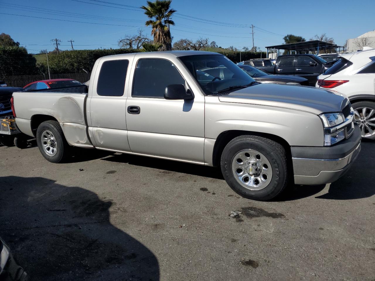 2004 Chevrolet Silverado VIN 2GCEC19V241128915 Copart auction photo, side damage thumbnail 4