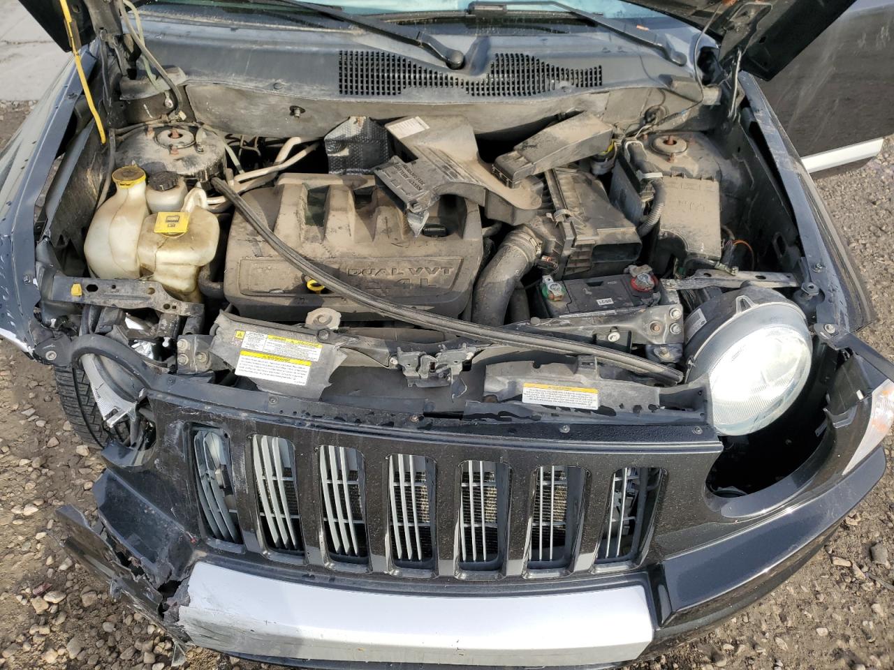 2009 Jeep Compass VIN 1J4FF57B79D102179 Copart auction photo, front end / mechanical damage thumbnail 12