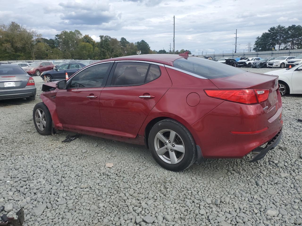2015 KIA Optima VIN 5XXGM4A70FG362553 Copart auction photo, front end damage thumbnail 2