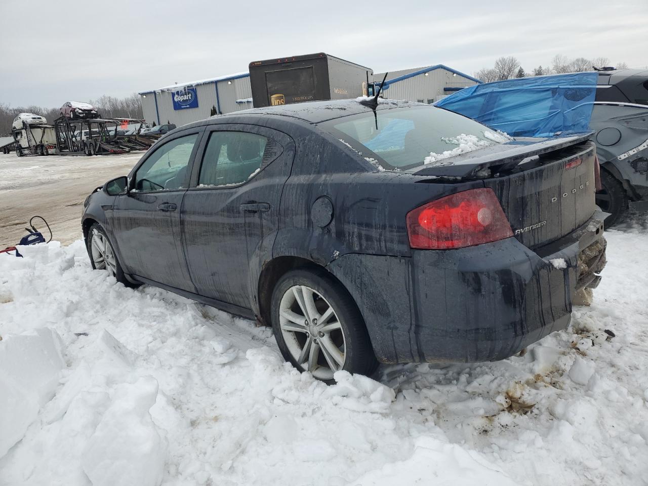 2012 Dodge Avenger VIN 1C3CDZEG8CN244048 Copart auction photo, front end / rear end damage thumbnail 2