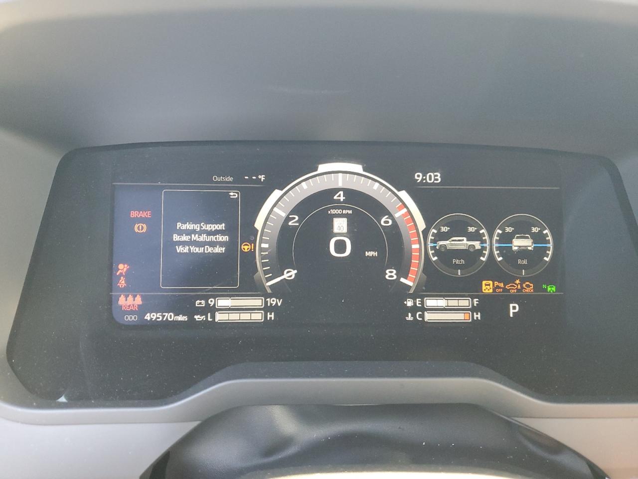 2022 Toyota Tundra VIN 5TFMA5DB6NX009193 Copart auction photo, front end / minor dent/scratches damage thumbnail 9