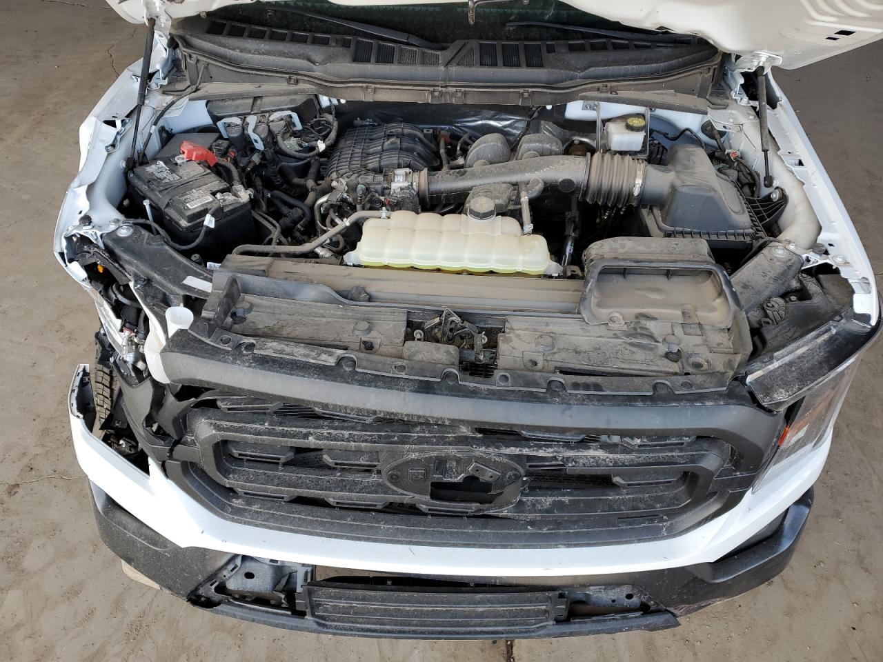 2023 Ford F-150 VIN 1FTEW1EBXPKD31221 Copart auction photo, front end / side damage thumbnail 11
